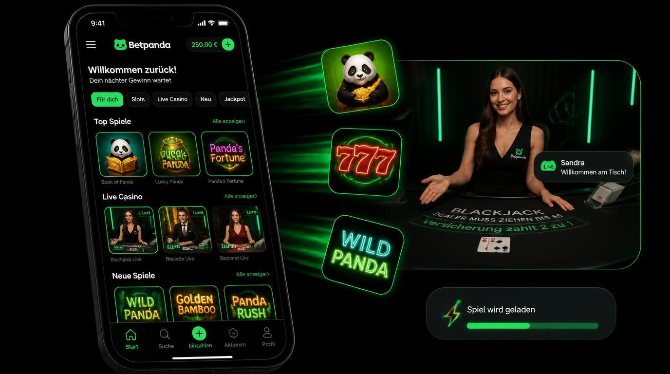 Mobil-Version mit Live-Spielen und Slots